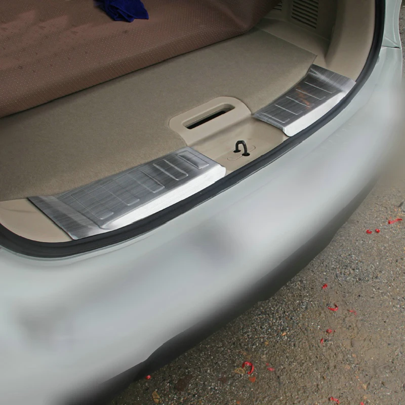 

Fit For X-Trail X Trail xtrail T32 Rogue 2014 -2019 Rear Bumper Foot Plate Trunk Door Sill Guard Protector Cover Car Accessories
