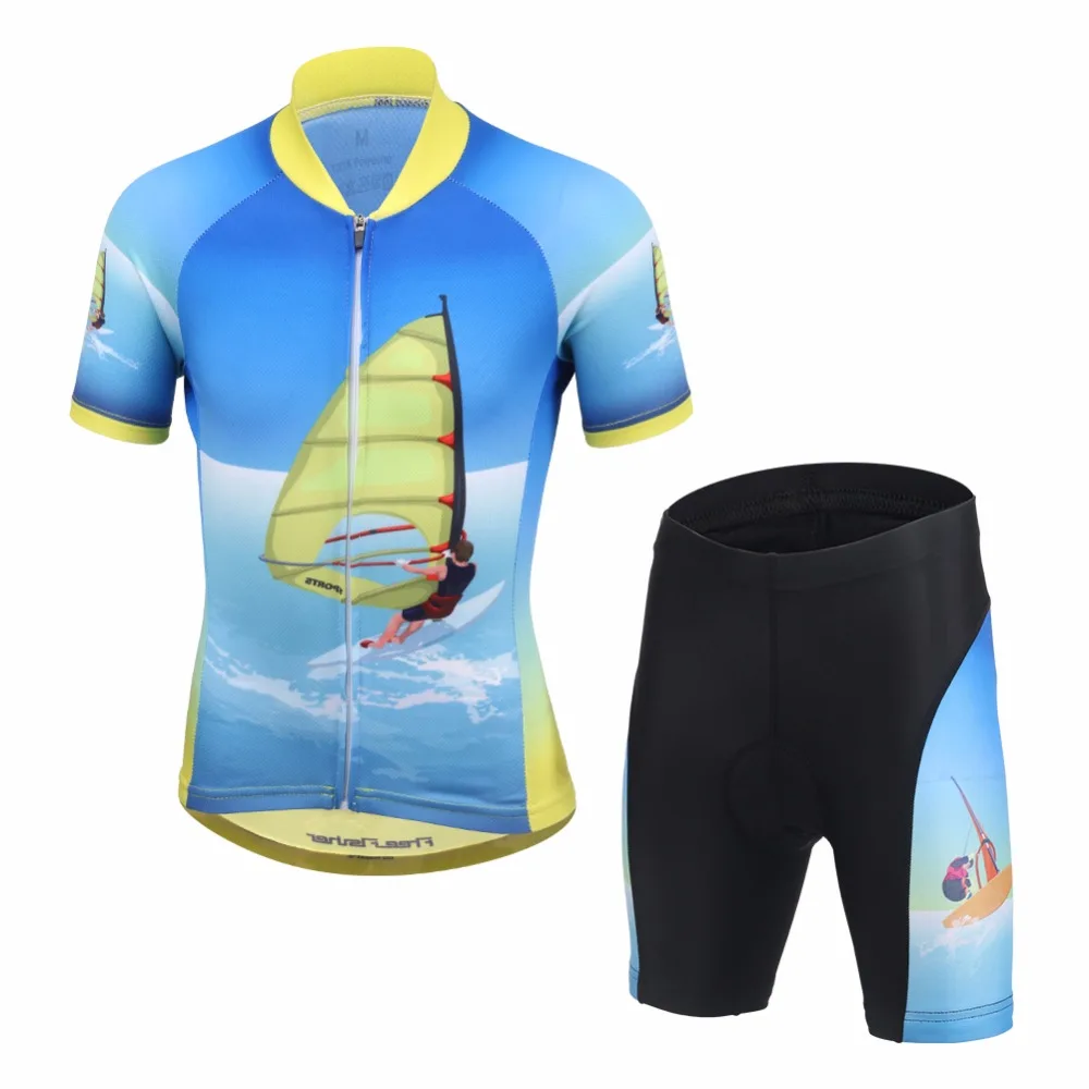Детский комплект из джерси и шорт для велоспорта; одежда для велоспорта; Майо; Ropa Ciclismo; для мальчиков; MTB; рубашки; Топ; костюм; спортивная одежда