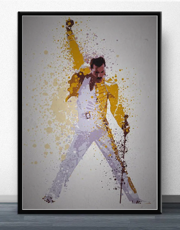 Фредди Меркури Queen музыканта художественный постер Картина Настенная живопись картина домашний декор Плакаты и печать - Color: 0018