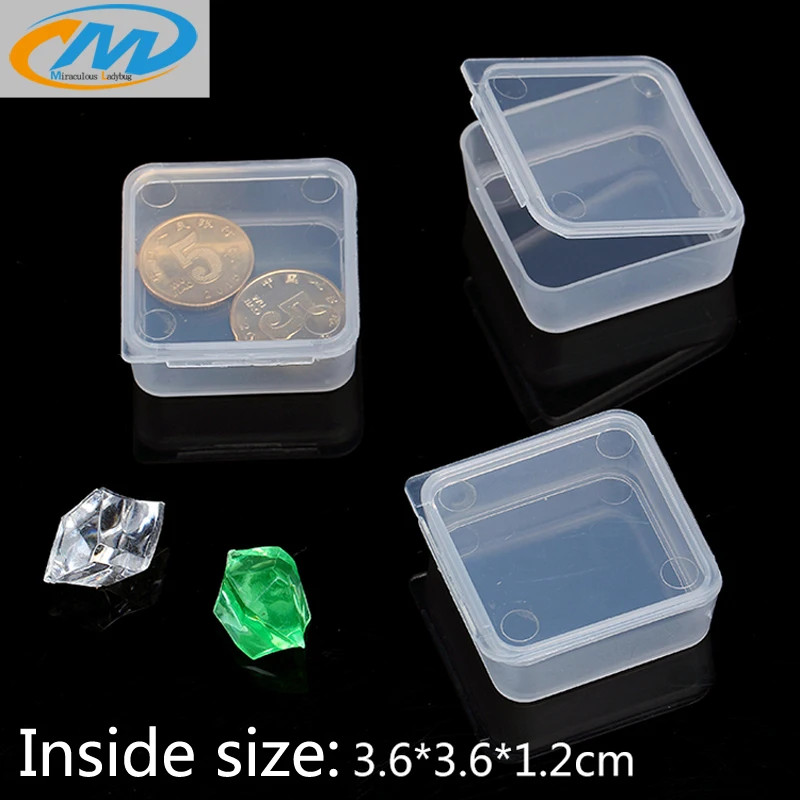 Free shipping Wholesale PP small plastic box for coins jewelry