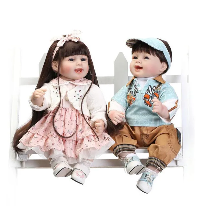 

Wholesale drop shipping Life Reborn Baby Doll 55cm Newborn Doll Kids Girl Playmate Birthday Gift Accessories For Doll S3JUN1
