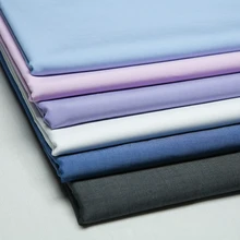 Окрашенная в пряже однотонная ткань из чистого хлопка/черный/белый/розовый/фиолетовый/синий цвет джинсовой ткани для рубашки, платья, юбки, ребенка, мужчины, ремесло по двору