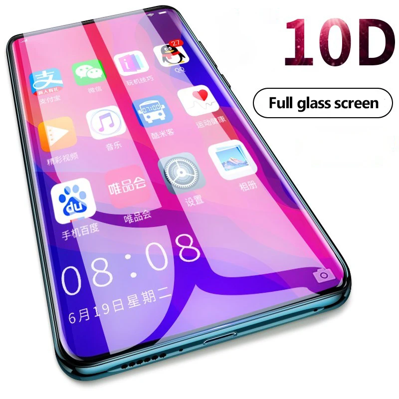 Reilim New Arrival 10D Full Cover Curved Tempered Glass