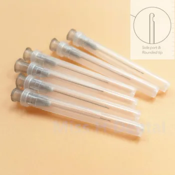 

100pcs Dental Endo Irrigation needle tip tips 25G / 27GA / 30G ( End-Closed Side Hole & Plain Ends Notched ) Endo Syringe