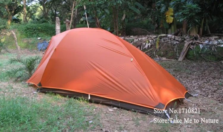 AXEMAN 1-2 Человека Использовать двухслойные алюминиевые палки 20D двухсторонняя Кремниевая покрытая палатка для кемпинга Barraca Carpas De Camping