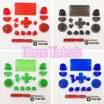 

[30Set/ LOT] L1 R1 L2 R2 Buttons Dpad Touchpad Clear Buttons Set Replacement For PS4 Controller Dualshock 4 Transparent buttons
