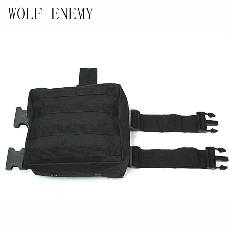 

Army Military Molle Tactical DUMP Drop Leg Panel Utility Pouch Paintball Airsoft Storage Magazine Camo Waist Bag