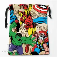 Custom Marvel Cartoon Drawstring Bags Printing Fashion Travel Storage Mini Pouch Swim Hiking Toy Bag Size 18x22cm #171208-15