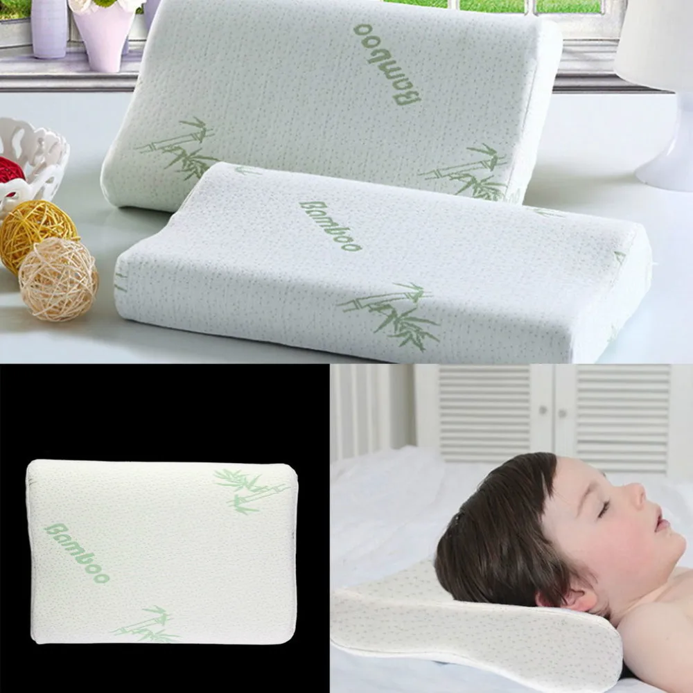 High Quality Memory Foam Pillow Kids Pillow Deep Sleep Health 25cmx40cmx5cm White Wave Slow Rebound Childrens Pillow