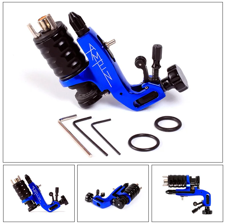 Высококачественный профессиональный алюминиевый сплав мотор тату машина rca+ крюк линия двойной интерфейс Татуировки Инструменты