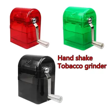 

1PC Metal Hand-Cranked Crusher Tobacco Cutter Grinder Hand Muller Shredder Smoking Case 5O1207