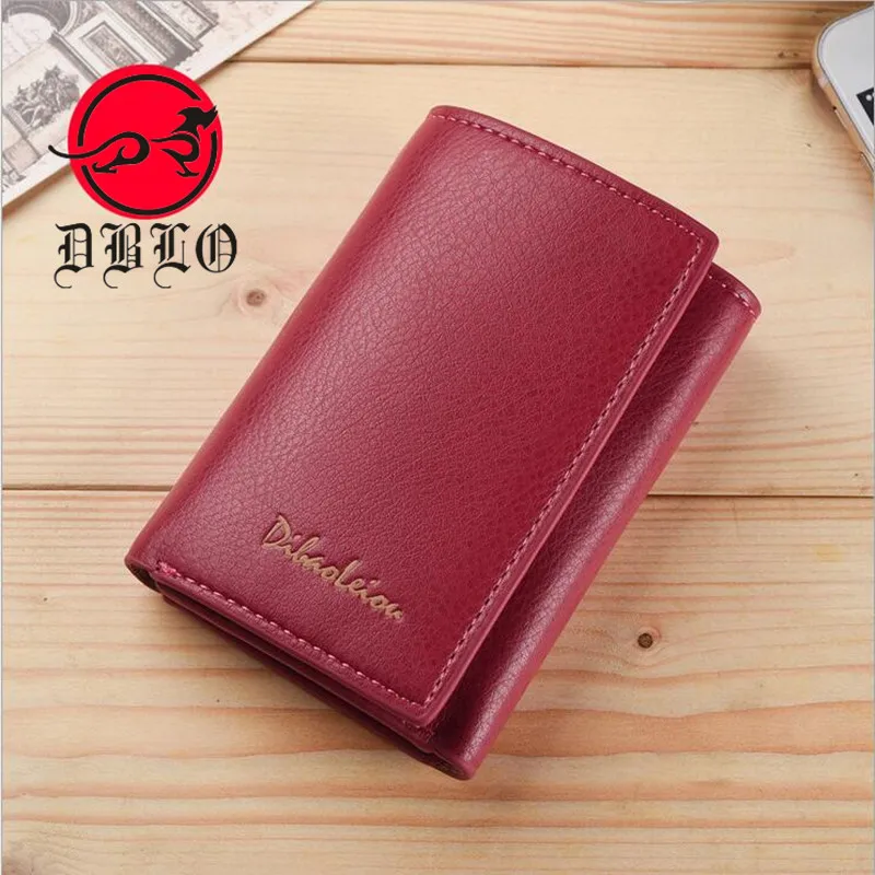  Lady Style PU Leather Wallet Women Short Mini Women Wallets Card Holder Hasp Design Brand Soft Female Purse Money Bag 2016 New 