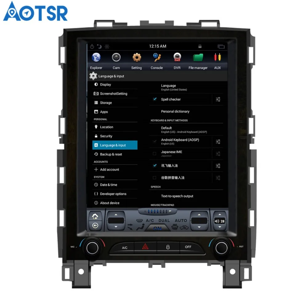 Автомобильный мультимедийный плеер Aotsr Android 7 1 в стиле Tesla с GPS навигацией для Renault
