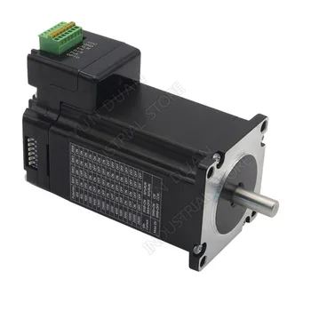 

NEMA23 57mm 1.1Nm 158Oz.in Integrated Stepper Motor Driver All In One 2phase 2.5A 8mm Shaft
