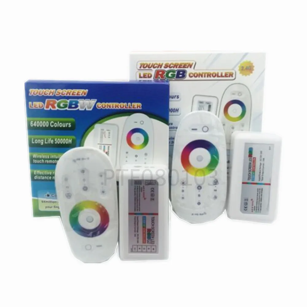 

Touch Screen LED RGB / RGBW Controller 2.4G Wireless DC12-24V Touch RF Remote Control For RGB /RGBW LED Strip