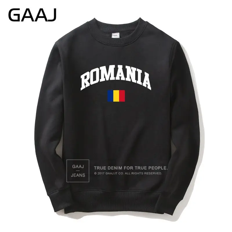 Black GAAJ Флаг Румынии мужчины женщины толстовка одежда спортивный костюм Толстовка пальто для фигурного катания толстовки Homme с капюшоном Мужчины s Новинка# V9766 - Цвет: Black