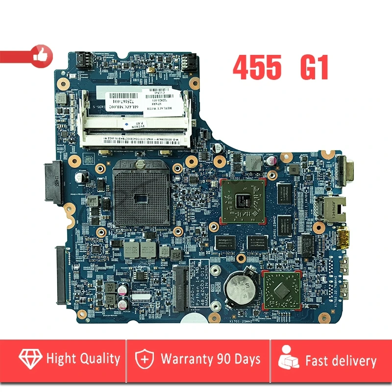 

for HP probook 455 G1 Laptop Motherboard Socket FS1 DDR3 722821-001 725167-001 48.4ZC03.011 mainboard fully tested
