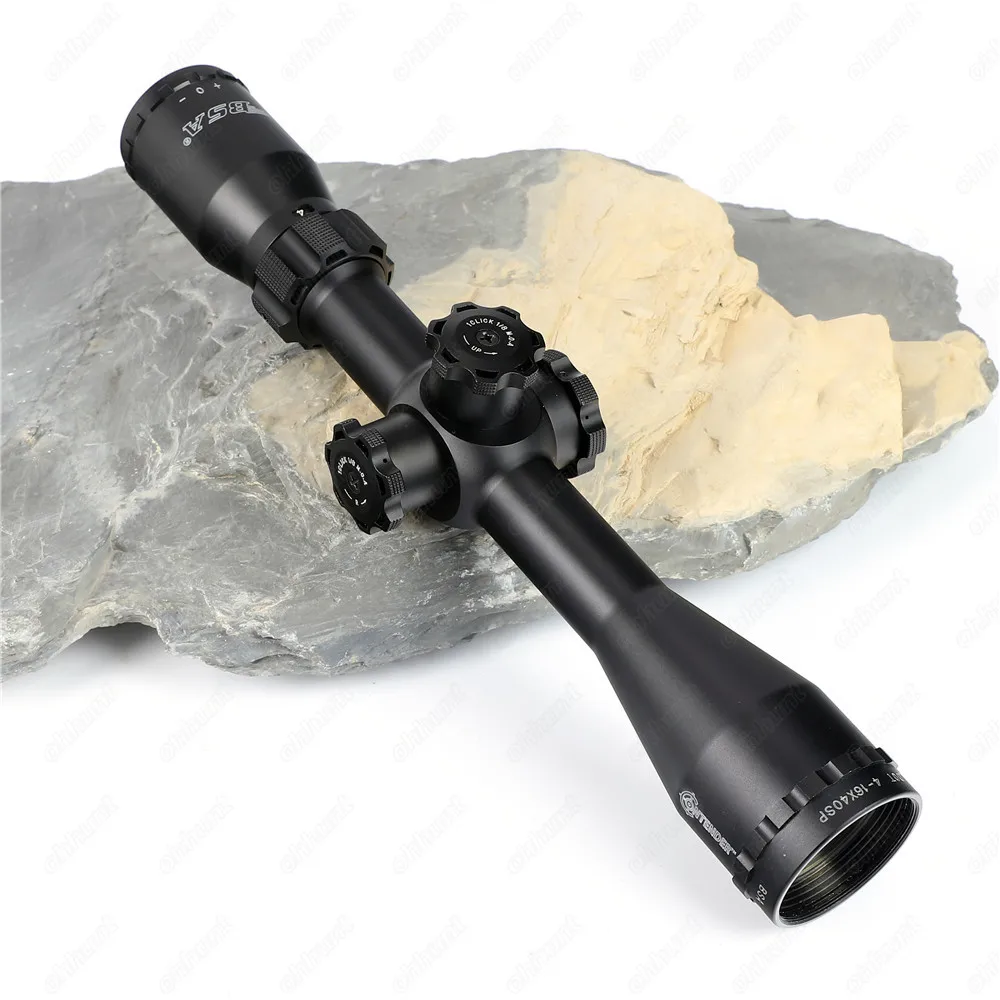 BSA Contender COMD 4-16X40 SP Hunting Riflescopes Side Parallax Mil dot Reticle Turrets Lock Reset Scope with Metal Lens Cover (4)