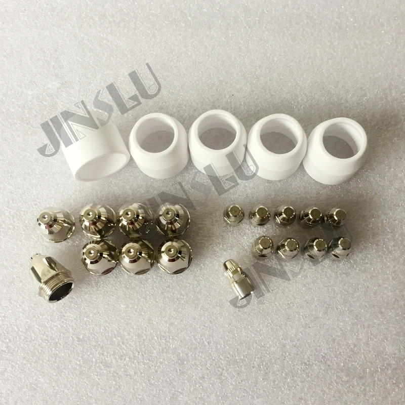 

P80 P-80 Air Plasma Cutting Torch Consumables Electrode & Tip 1.1 & Shield Cup 25PCS