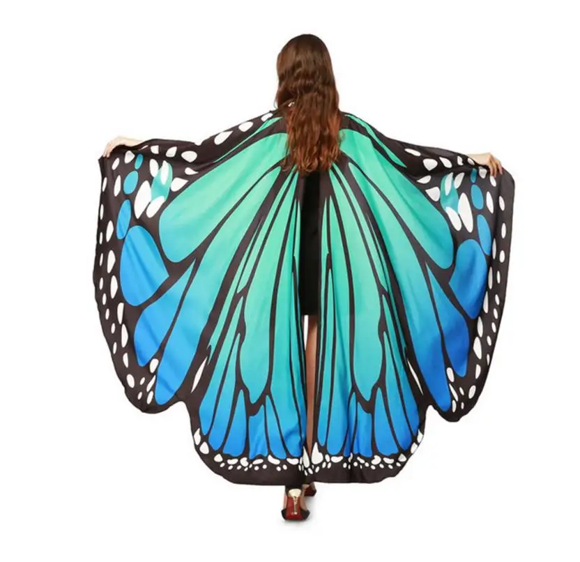 Drop-Shipping-HOT-Women-Butterfly-Wings-Pashmina-Shawl-Scarf-Nymph-Pixie-Poncho-Costume-Accessory (4)