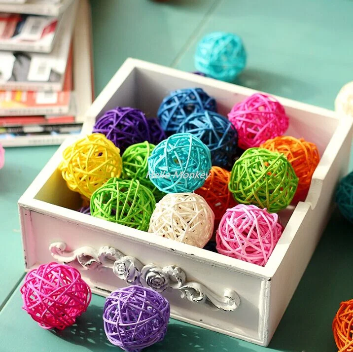 1 шт. плетеная трость из ротанга 5 см ротанговый шар для сада патио свадьбы