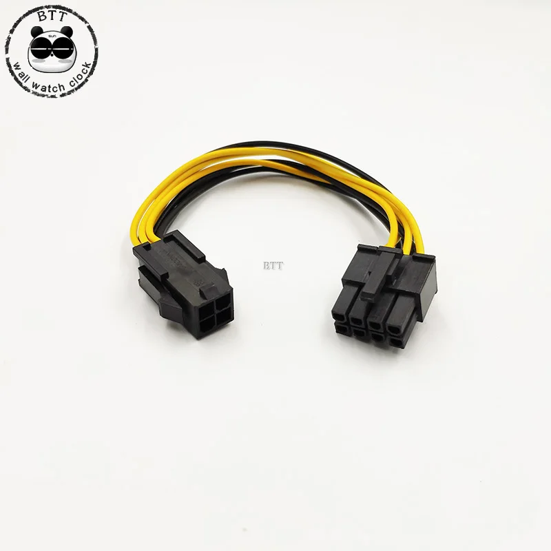 Черный цвет 8Pin к 4Pin ATX EPS папа женскому удлинителю питания PSU материнская плата