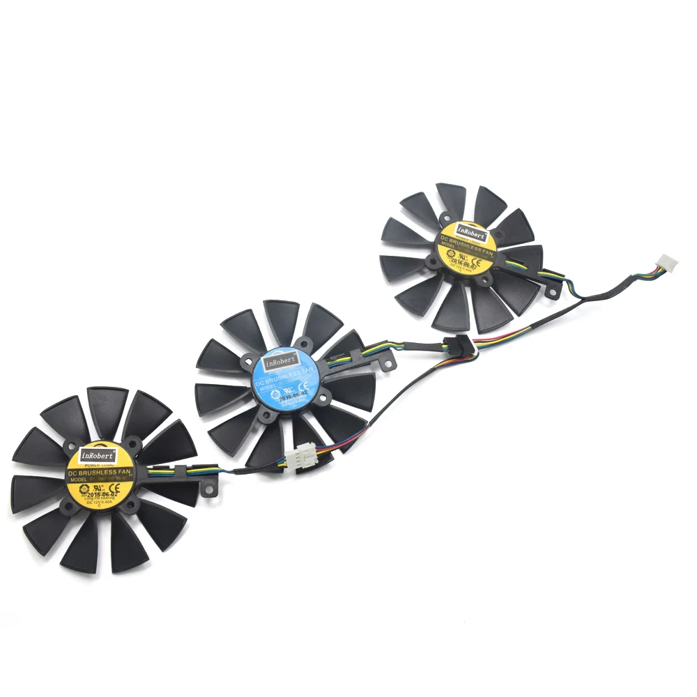 Новинка 87 мм охлаждающий вентилятор для ASUS Strix DRAGON GTX 980 Ti 1060 1080 1070 RX 480 580
