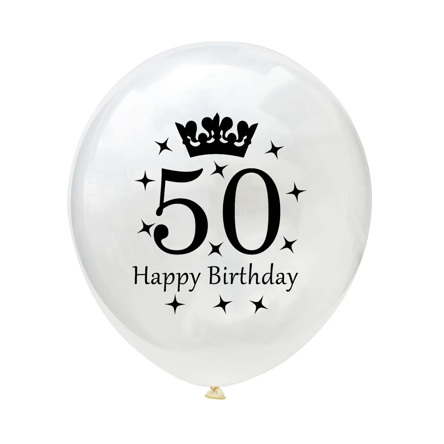 10pcs/lot Happy Birthday Balloon Birthday Number Balloons 30 40 50 60 Latex Balloons Wedding Anniversary Decor Birthday Supplies - Цвет: White-50