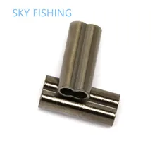 Hot Fishing stainless steel fishing line sleeve copper tube 0.8mm-2.0mm 100pcs/bag fishing accessories fishing line tube