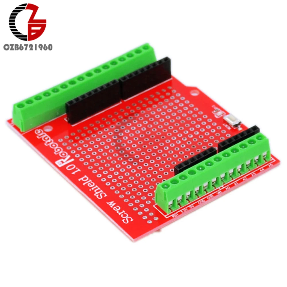 

Prototype Screw Shield Expansion Board Assembled Terminal Proto Shield Double-sided PCB IO Solder for Arduino UNO Mega2560 One