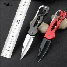 Protable Pocket Knife Folding Fold Hunting Camping Tactical Rescue Survival Key Ring Keychain Mini Peeler Outdoor Survival Tool