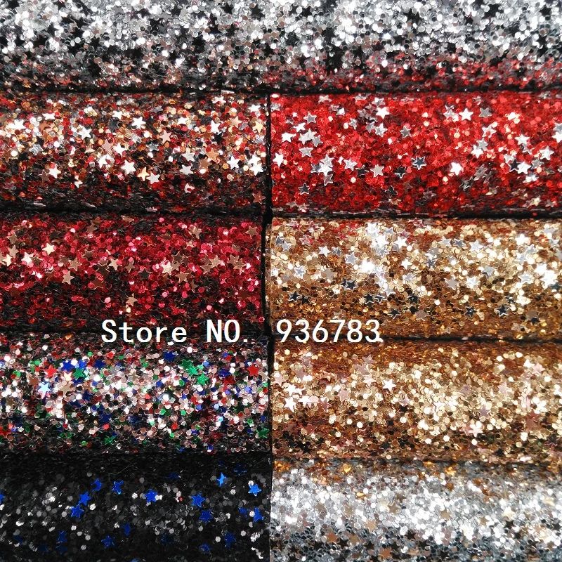 

1PCS A4 SIZE 21X29cm Synthetic Leather Chunky Glitter Fabric Printed Marble Grain For Bow DIY handbags shoes MJ054