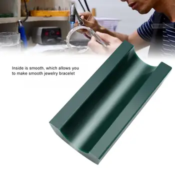 

Professional Durable Semicircle Bracelet Jewelry Wax Tube with Smooth Inside Bracelet Jewelry Making Engraving Tool for Jeweler