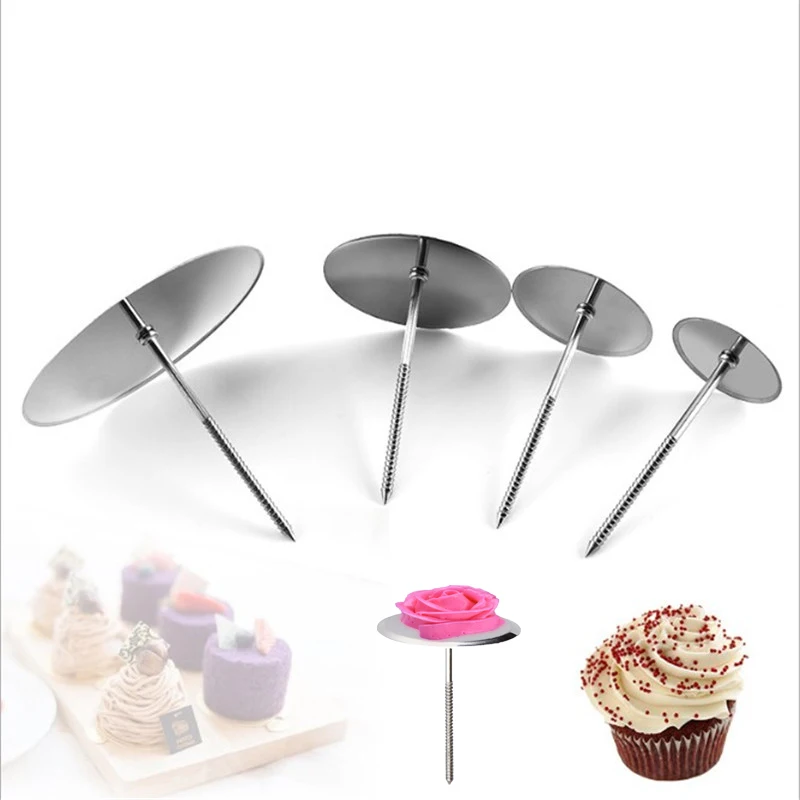 

TTLIFE Baking Piping Stands Tools DIY Needle Stick Ice Cream Cake Decorating Tools Cake Flower Nails Stainless Steel Piping Nail