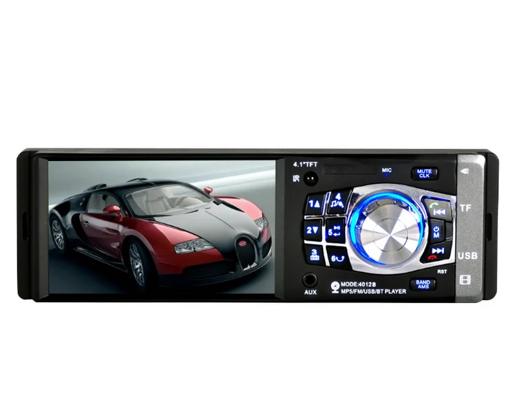 Clearance by DHL or Fedex 10pcs  4.1 inch Car Radio Auto Audio stereo FM Radio Tun MP5 Video Player with Steering wheel control  4012B 1