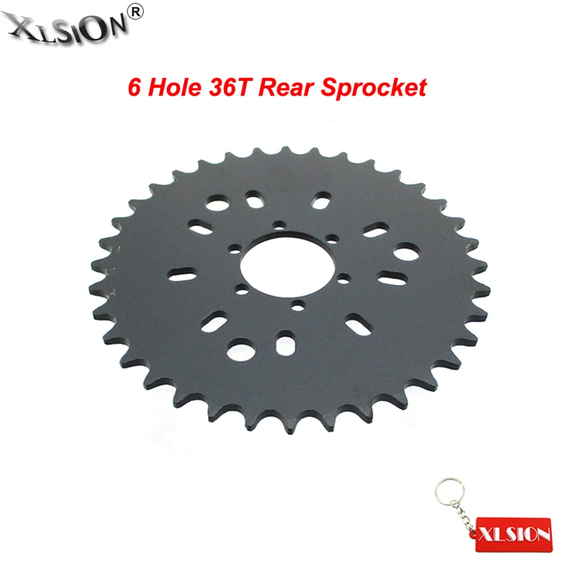 XLSION Aftermarket 6 отверстий 36 зубная Задняя звездочка для 49cc 50cc 60cc 80cc Push Bike Motorised