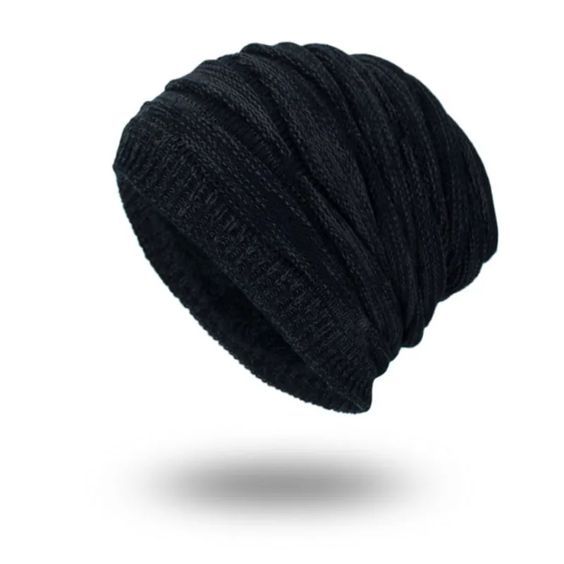 Новинка, теплые однотонные вязаные шапочки Skullies Beanies, зимние шапки для мужчин и женщин, шапки Gorras Bonnet, плотные бархатные тюрбан - Цвет: color 2