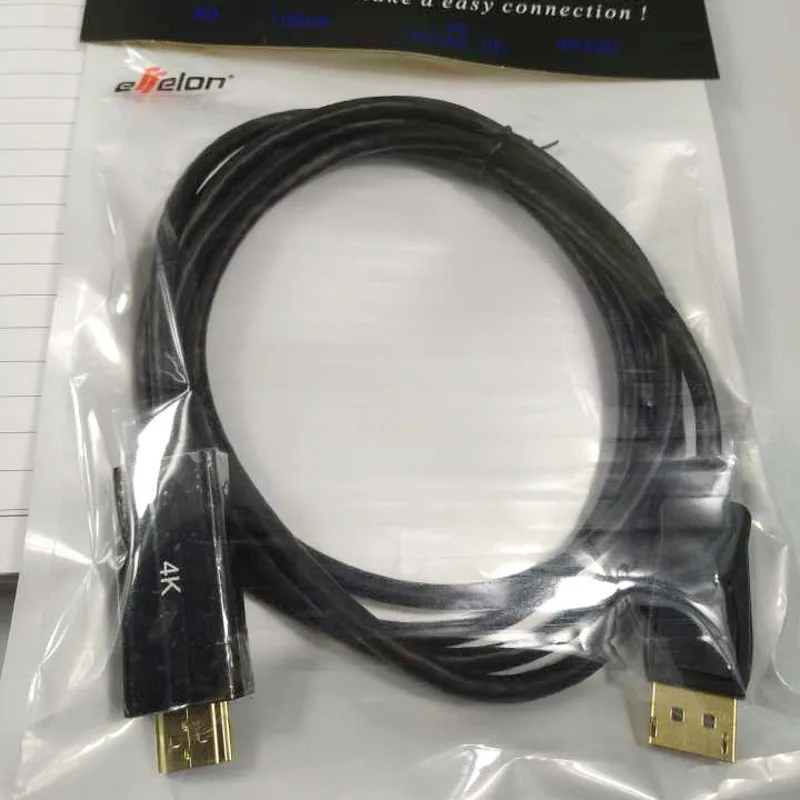 Effelon 1.8 м 6ft DisplayPort 1.2 к HDMI кабель с 4 К Поддержка включен системы для подключения HDTV