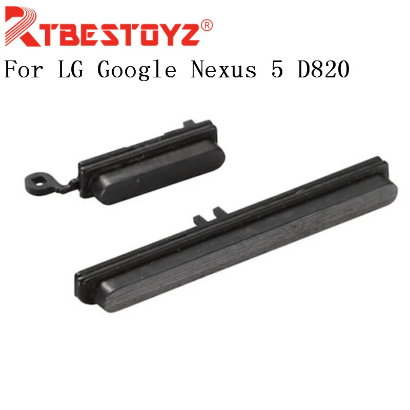 

RTBESTOYZ Black On Off Power Side Volume Key Button Replacement For LG Google Nexus 5 D820