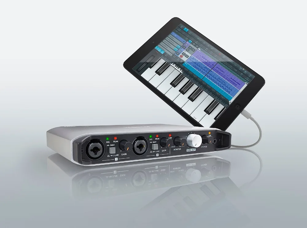 TASCAM iXR/TRACKPACK iXR USB звуковая карта аудио MIDI интерфейс для iOS/Mac/Win музыка Высокое качество для мобильного компьютера смартфона