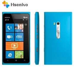 900 Оригинальный разблокирована Nokia Lumia 900 разблокированный оригинальный мобильный телефон 3G GSM Wi Fi gps 8MP 16 ГБ памяти оконные рамы os Бесплатная