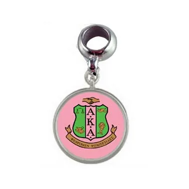 Ака розовый щит Шарм для браслета и ожерелья