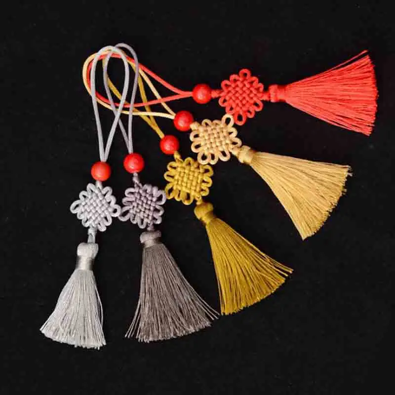 Buy 1pcs/lot 9cm Chinese Knot Tassels 10 Colors