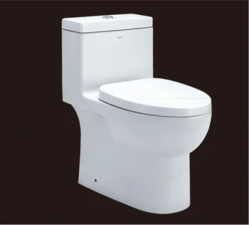 

2019 hot sales water closet one-piece toilet S-trap toilets with PVC adaptor PP soft close seat AST359 UPC certificate