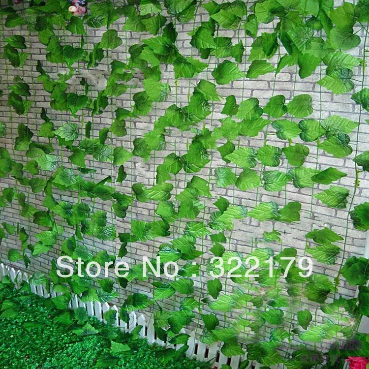

12pcs/lot Ivy Garlands Artificial Plants Grape Leaves Garlands Vine Foliage Home Garden Decorative