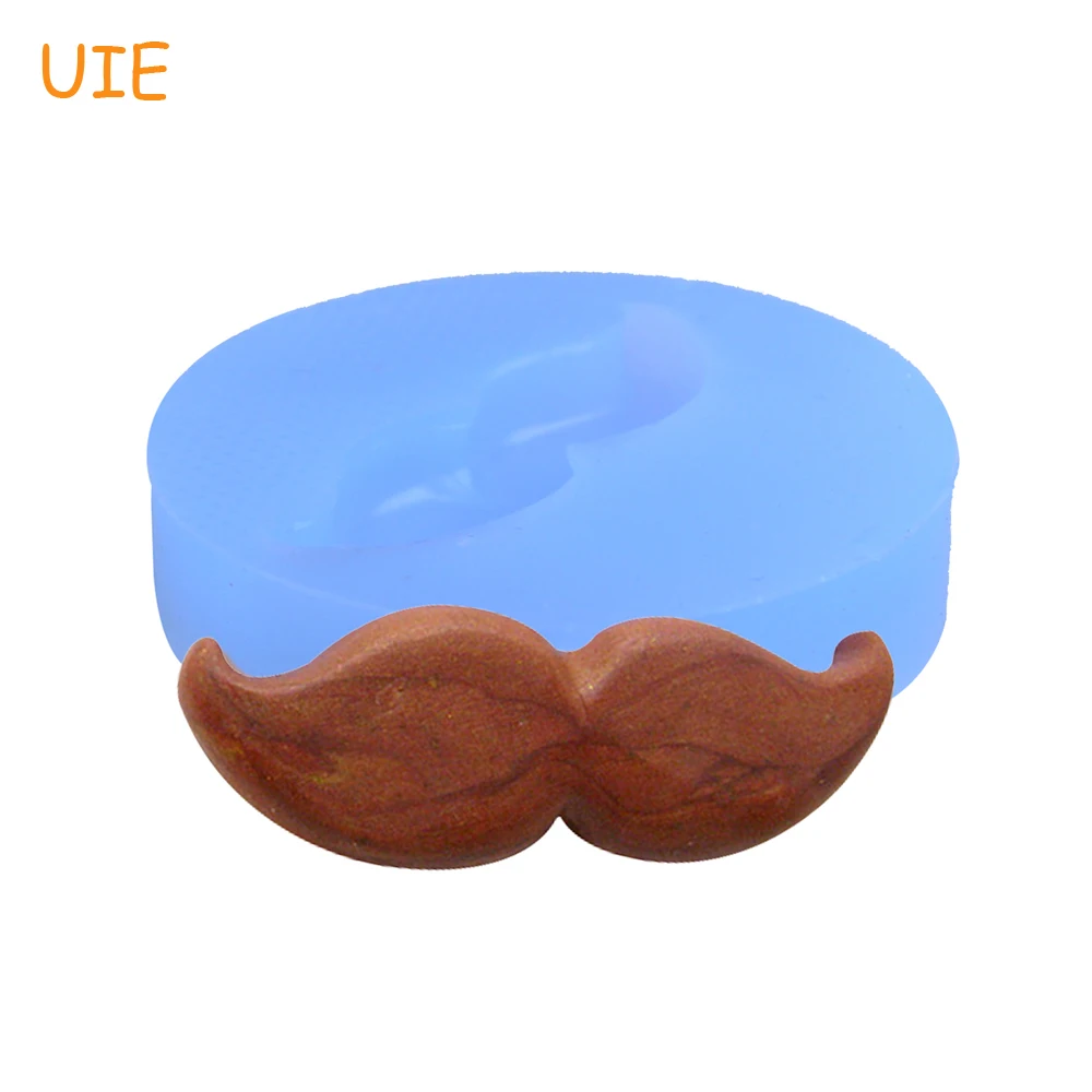 

FYL105U 33mm Moustache Silicone Mold Push Mould (Moule Silicone Petite Moustache) Fimo Polymer Clay Fondant Charms