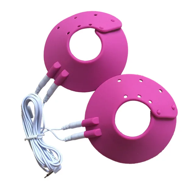 Buy Professional Electrical Pulse Massage Breast ,Silicone Touch Chest Pads