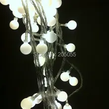 33FT 10 м 100LED серьги с матовыми шариками в форме сказочных гирлянд 8 режимов рождественская Свадьба Рождественская садовая елка linkable tail plug-белый