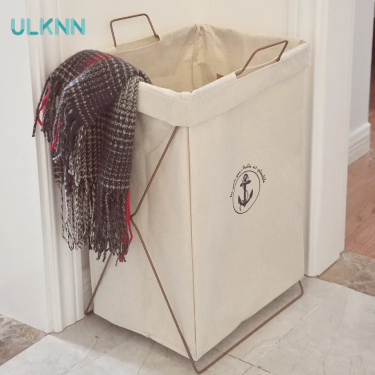 

Canvas Storage Buckets Dirty Clothes Basket Folding Box Bucket Size Waterproof Laundry basket Multi-Function Toys Organizer