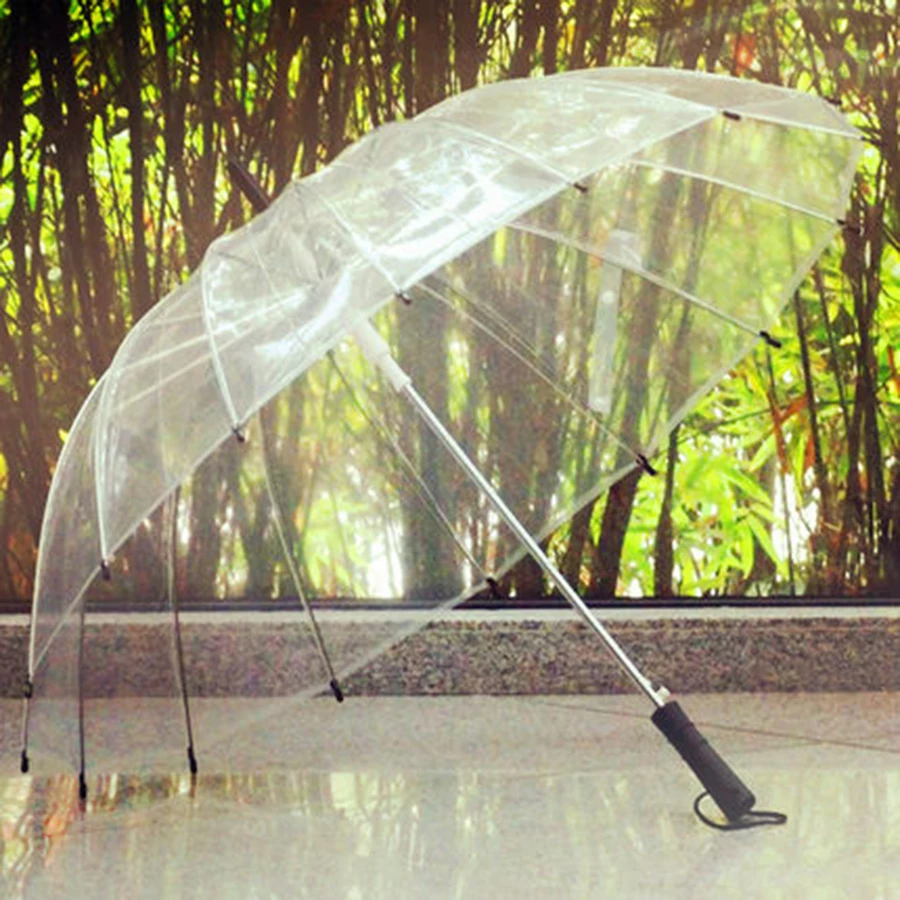 Длинный зонт, прозрачный автоматический женский милый зонтик, детский, Paraguas, прозрачный, большой, корпоративный, подарки, модный, прозрачный, Sombrinha 88
